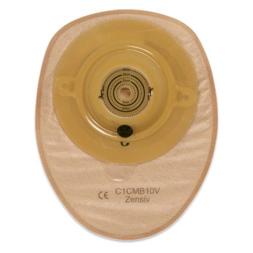 C1CMB10V Калоприемник Зенсив, конвекс, непр, фильтр, смотровое окно, закрыт,с вентил. отв. 10-38мм. ОксМед, Германия
