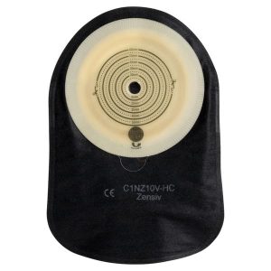 C1NZ10 Калоприемник Зенсив, черный, закрытый, со смотровым окном, с фильтром, 10-60 мм. ОксМед, Германия